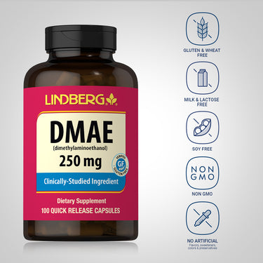 DMAE (Dimethylaminoethanol), 250 mg, 100 Quick Release Capsules