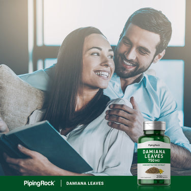 Damiana Leaves, 750 mg, 200 Quick Release Capsules