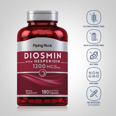 Diosmin w/ Hesperidin, 1200 mg (per serving), 180 Quick Release Capsules