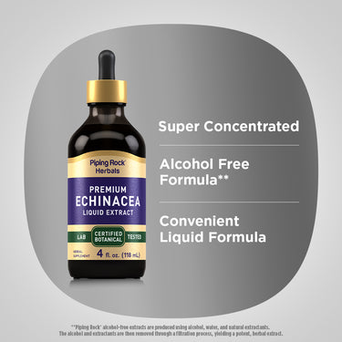 Echinacea Liquid Extract Alcohol Free, 4 fl oz (118 mL) Dropper Bottle