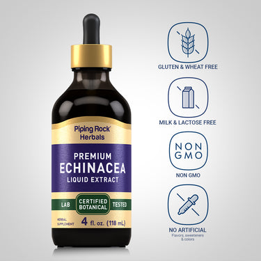 Echinacea Liquid Extract Alcohol Free, 4 fl oz (118 mL) Dropper Bottle