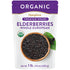 Organic Elderberries in a pouch with USDA Organic seal. Premium Grade. Net weight: 1 lb (16 oz/454 g).
