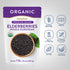 Elderberries pouch with icons indicating Gluten & Wheat Free, Non GMO, Milk & Lactose Free, No Artificial Flavors, Soy Free, Vegetarian.