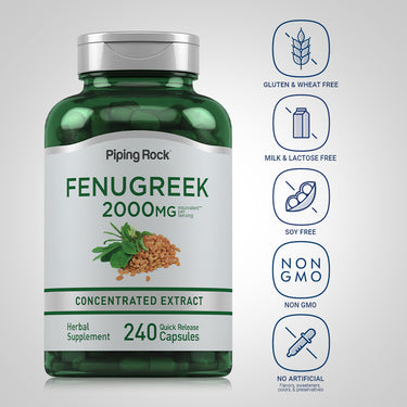 Fenugreek, 2000 mg (per serving), 240 Quick Release Capsules