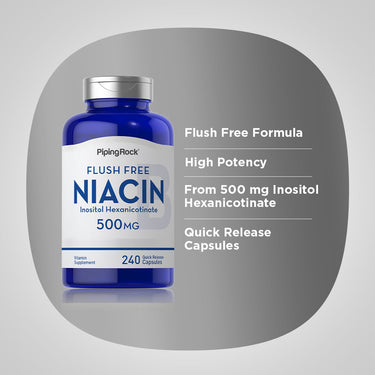 Flush Free Niacin, 500 mg, 240 Quick Release Capsules