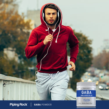 GABA Powder (Gamma-Aminobutyric Acid), 750 mg (per serving), 6 oz (170 g) Bottle