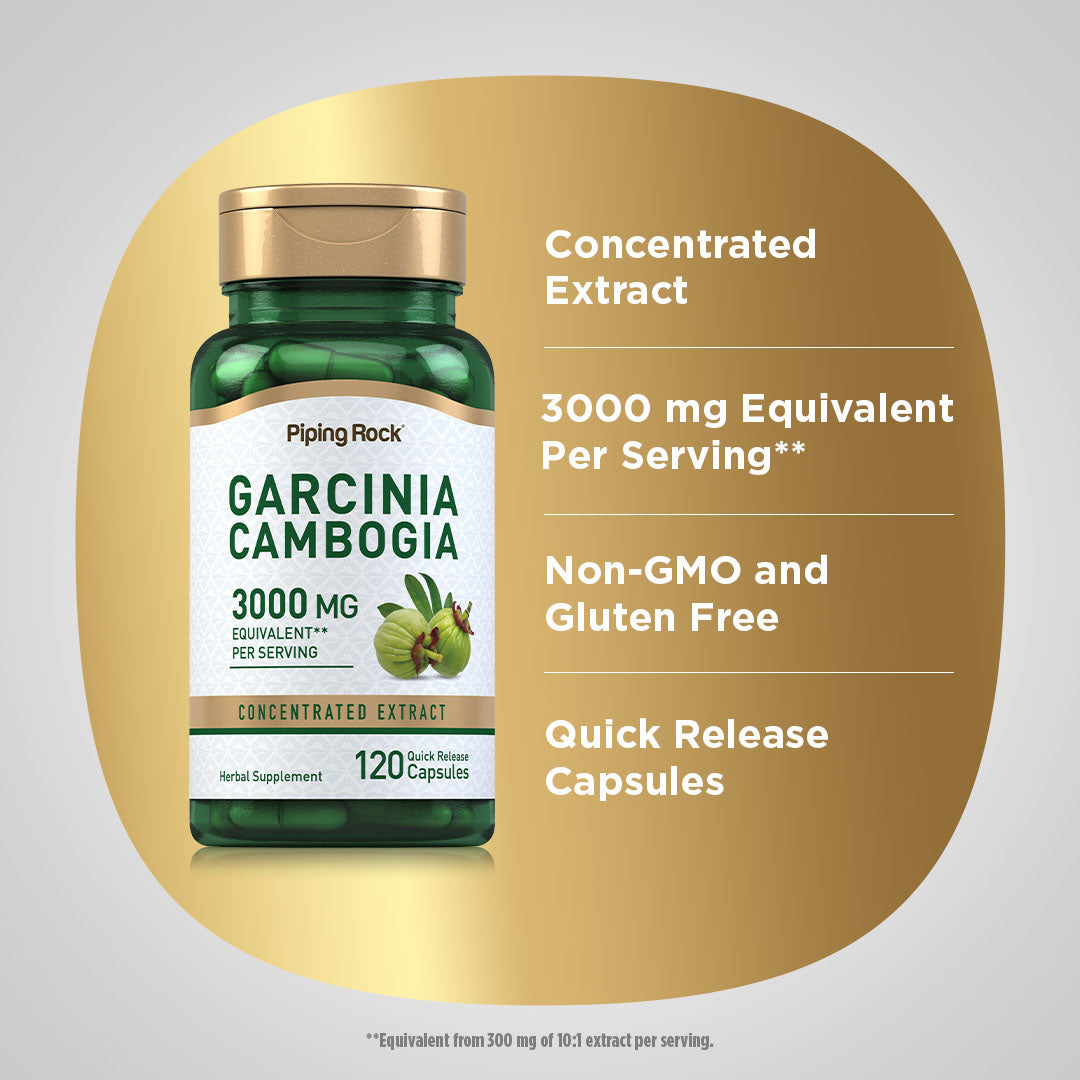 Garcinia Cambogia, 3000 mg (per serving), 120 Quick Release Capsules