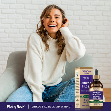 Ginkgo Biloba Liquid Extract Alcohol Free, 4 fl oz (118 mL) Dropper Bottle