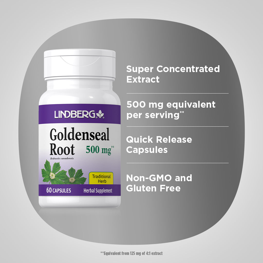 Goldenseal Root, 500 mg, 60 Capsules