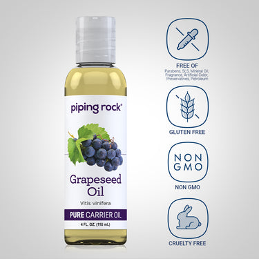 Grapeseed Oil, 4 fl oz (118 mL) Bottle