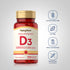 D3 bottle with icons indicating Gluten & Wheat Free, Soy Free, Milk & Lactose Free, No Artificial Flavors, Sweeteners, Colors, Preservatives.