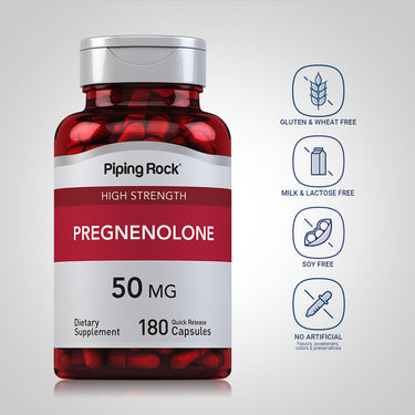 High Strength Pregnenolone, 50 mg, 180 Quick Release Capsules