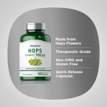 Hops, 700 mg (per serving), 180 Quick Release Capsules