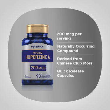Huperzine A, 200 mcg, 90 Quick Release Capsules