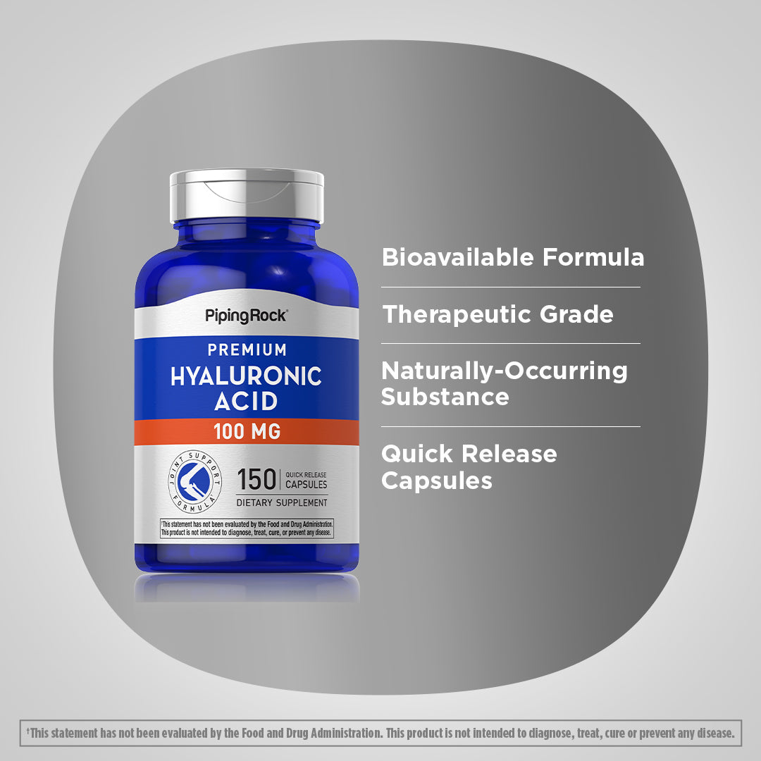 Hyaluronic Acid, 100 mg, 150 Quick Release Capsules