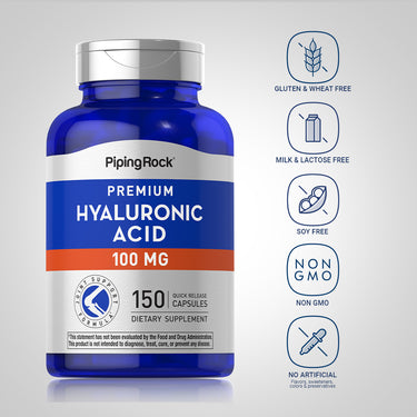 Hyaluronic Acid, 100 mg, 150 Quick Release Capsules