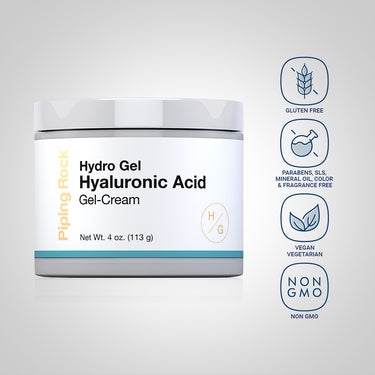 Hyaluronic Acid Gel Cream, 4 oz (113 g) Jar