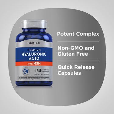 Hyaluronic Acid with MSM, 160 Quick Release Capsules