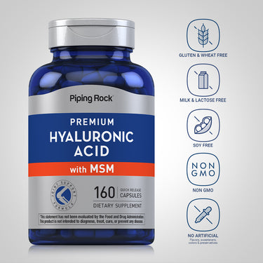 Hyaluronic Acid with MSM, 160 Quick Release Capsules