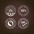 Infographic showing 'Packaged & Lab Tested USA, Highest Quality 100%, Finest Ingredients, Ethically Sourced, GMP, Quality Product'.