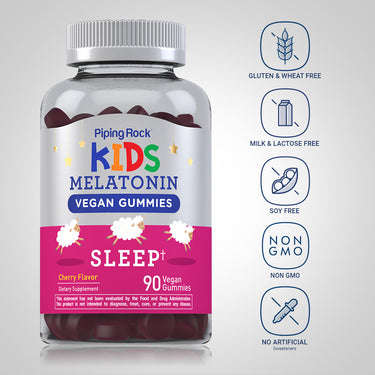 Kids Sleep Melatonin (Cherry), 90 Vegan Gummies
