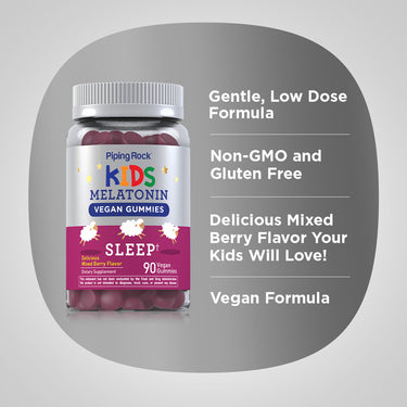 Kids Sleep Melatonin (Cherry), 90 Vegan Gummies
