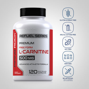 L-Carnitine, 500 mg, 120 Quick Release Capsules