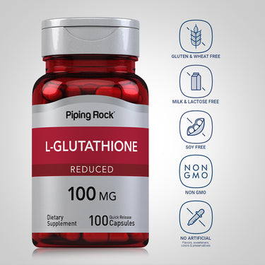 L-Glutathione (Reduced), 100 mg, 100 Quick Release Capsules