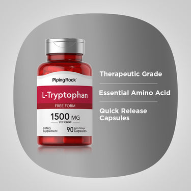 L-Tryptophan, 1500 mg (per serving), 90 Quick Release Capsules