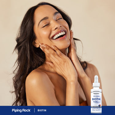 Liquid Biotin (Berry), 10,000 mcg, 2 fl oz (59 mL) Bottle