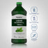 Liquid Chlorophyll bottle with icons indicating gluten and wheat free, milk and lactose free, non-GMO, no artificial flavors or colors.