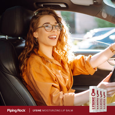 Lysine Lip Balm, (4 pack), 0.15 oz (4.25 g) Tube