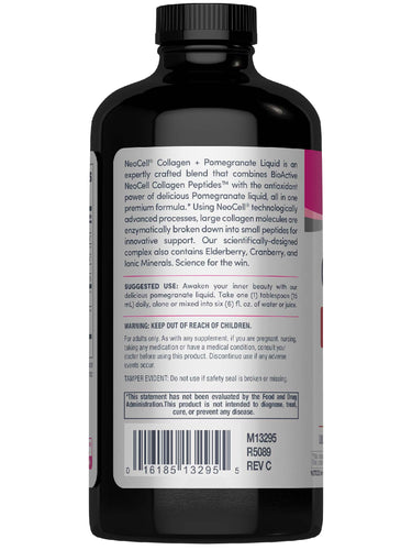 Collagen Liquid, 16 fl oz Pomegranate Flavor