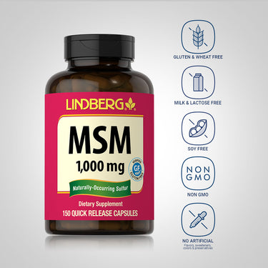 MSM, 1000 mg, 150 Quick Release Capsules