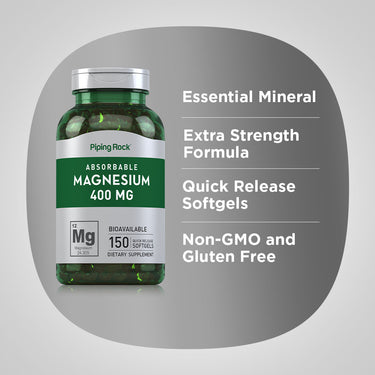 Magnesium, 400 mg, 150 Quick Release Softgels