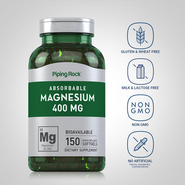 Magnesium, 400 mg, 150 Quick Release Softgels