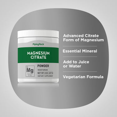 Magnesium Citrate Powder, 8 oz (227 g) Bottle