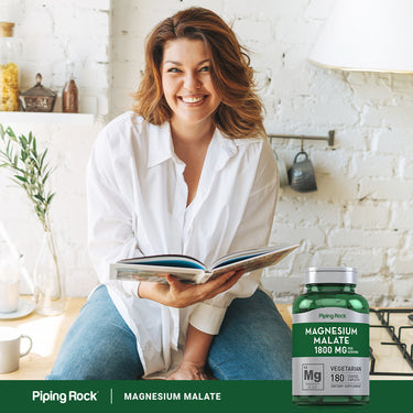 Magnesium Malate, 1800 mg (per serving), 180 Coated Caplets