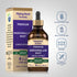 Marshmallow Root Liquid Extract bottle with icons indicating Gluten-Free, Wheat-Free, Lactose-Free, Non-GMO, No Artificial Additives.