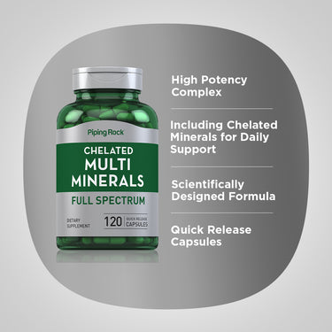 Mega Multi Chelated Minerals, 120 Quick Release Capsules