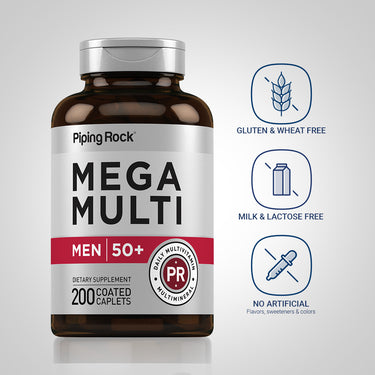 Mega Multi for Men 50 Plus, 200 Coated Caplets