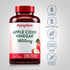 Apple Cider Vinegar bottle with icons indicating Gluten Free, Milk & Lactose Free, Soy Free, Non-GMO, No Artificial Additives.