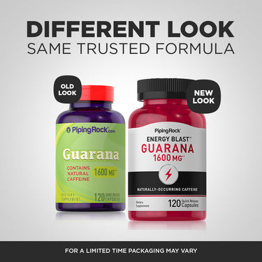 Mega Strength Guarana, 1600 mg, 120 Quick Release Capsules