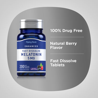 Melatonin Fast Dissolve Tablets, 5 mg, 200 Fast Dissolve Tablets