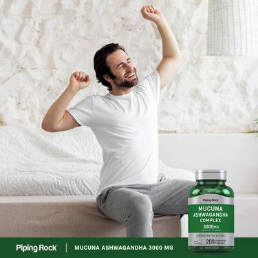 Mucuna Ashwagandha Complex, 3000 mg (per serving), 200 Vegetarian Capsules