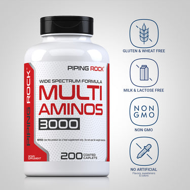 Multi Aminos, 200 Coated Caplets