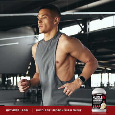 MuscleFit Protein Powder (Glazed Vanilla Bean Doughnuts), 2 lb (908 g) Bottle