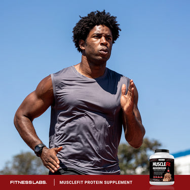 MuscleFit Protein Powder (Chocolate Fudge Ice Cream), 5 lb (2.268 kg) Bottle