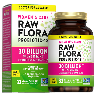 Women's Care Probiotic-18 30 Billion, 33 Vegan Capsules