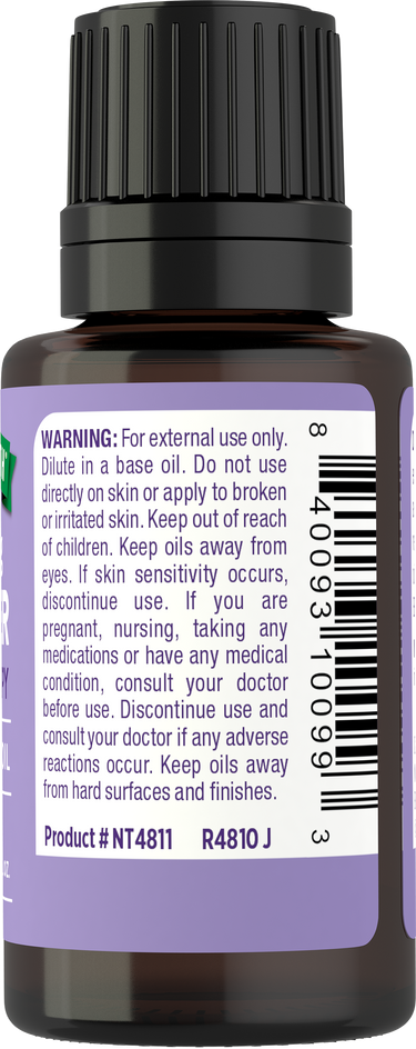 Lavender Pure Essential Oil, 1/2 fl oz (15 mL) Dropper Bottle